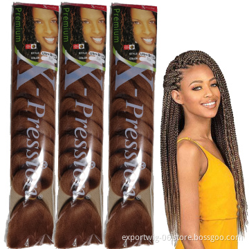 Wholesale Synthetic Braiding Hair Manufacturer Synthetic Easy Braiding Hair Extension Expression Braiding Ombre African Spectra